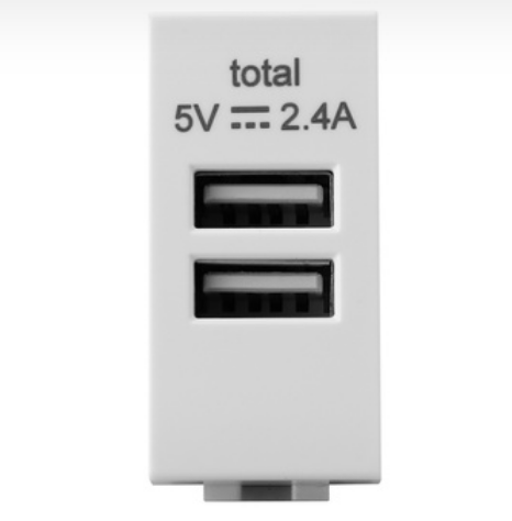 Bs Single Us Wall Electrical Switch And Sockets Stainless Steel Panel And 2 Rechargeable Socket