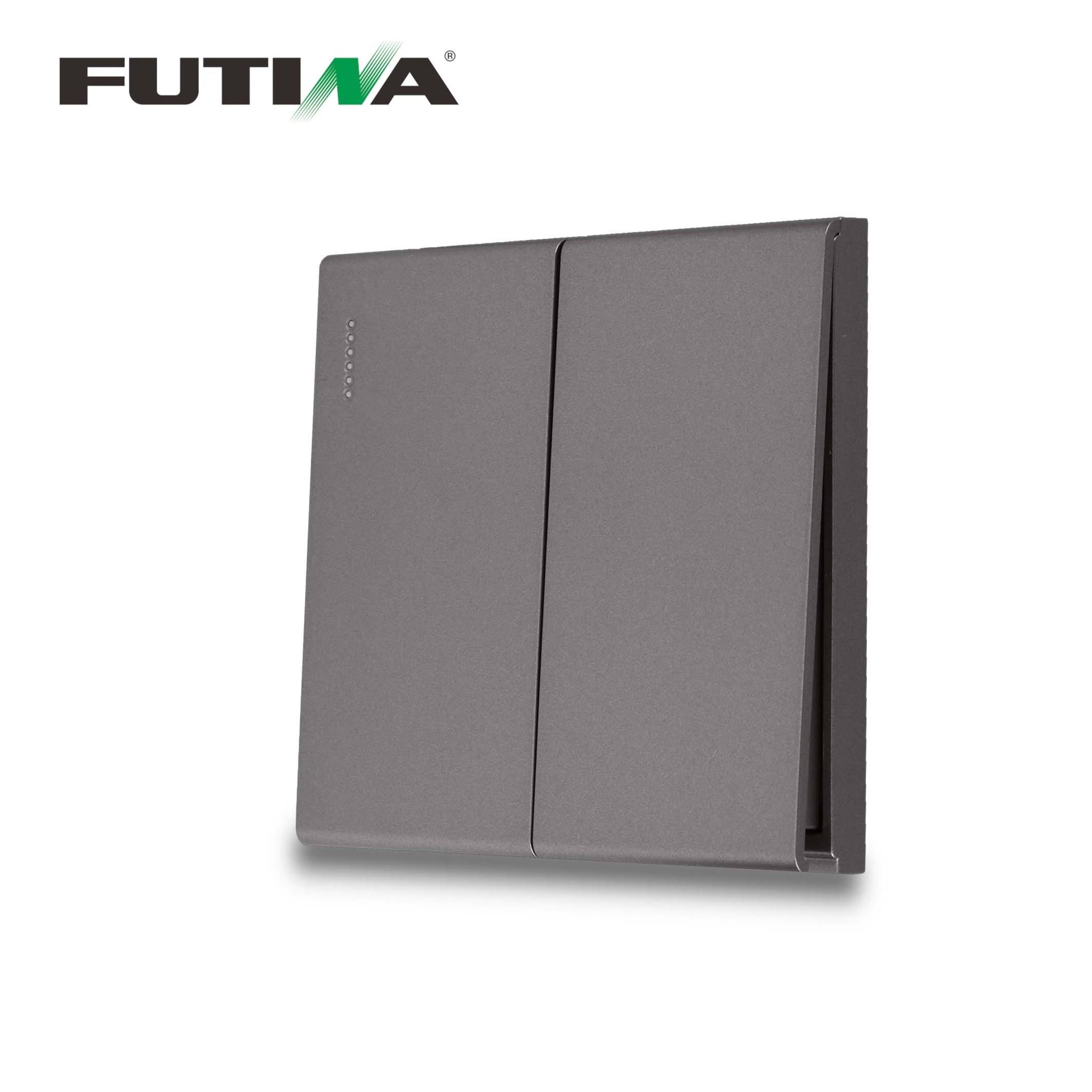 FUTINA  Luxury Modern Wall Switch Push Button Electric Lighting Wireless Switch For Home Uk Standard