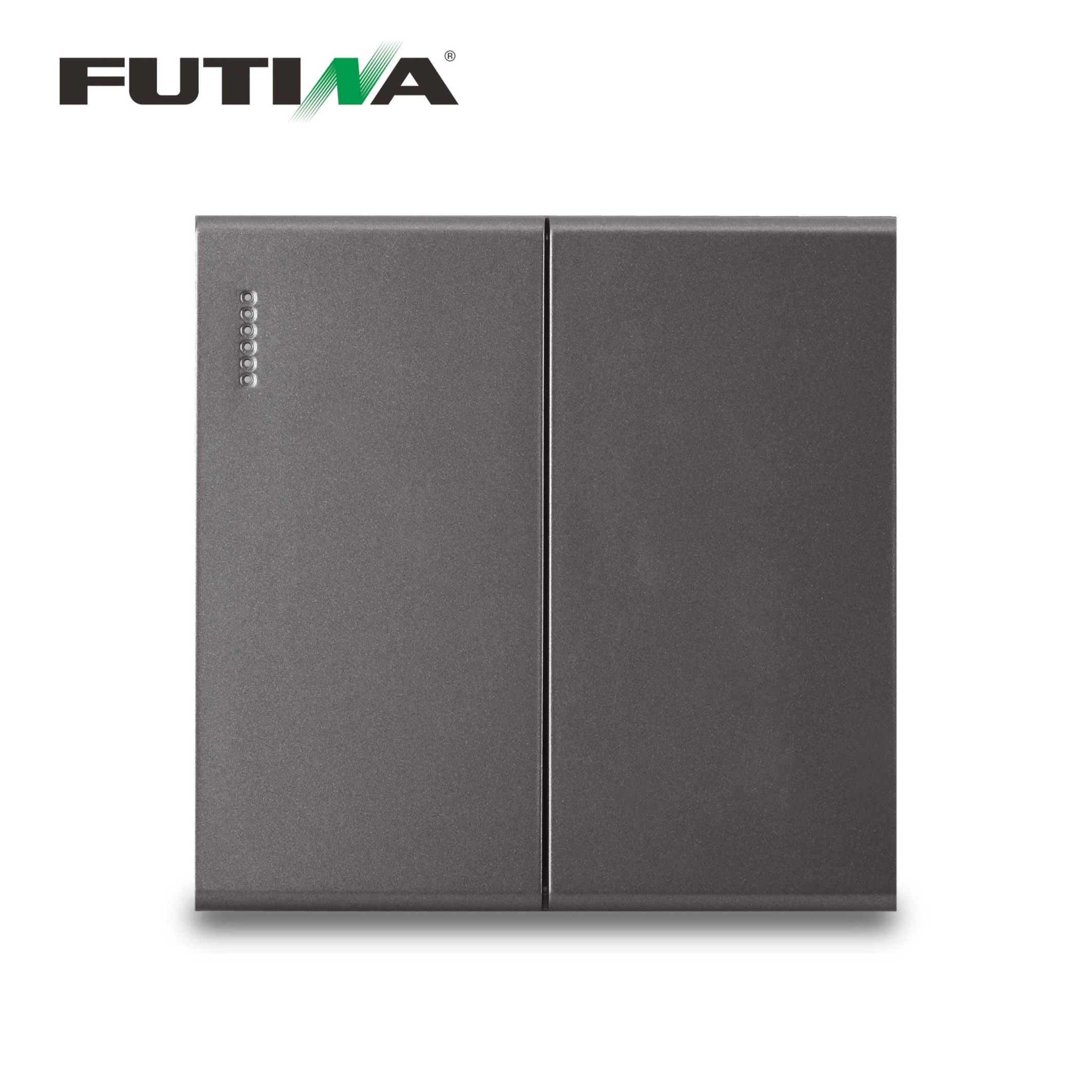 FUTINA  Luxury Modern Wall Switch Push Button Electric Lighting Wireless Switch For Home Uk Standard