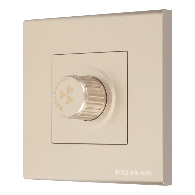 2023 Futina Factory high quality Adjustable Ceiling Fan Speed Control Dimmer wall Switch Ac250v 16a Wall Switches