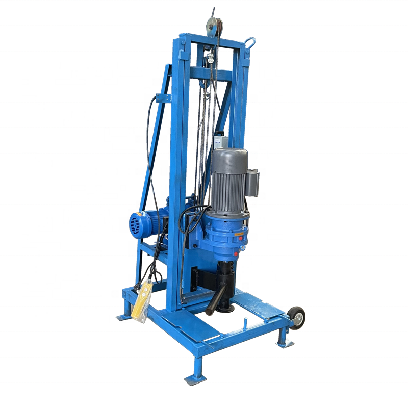 Portable 100m deep Small Water Bore Well Drilling Machine Electric Hydraulic Core Drill Rig