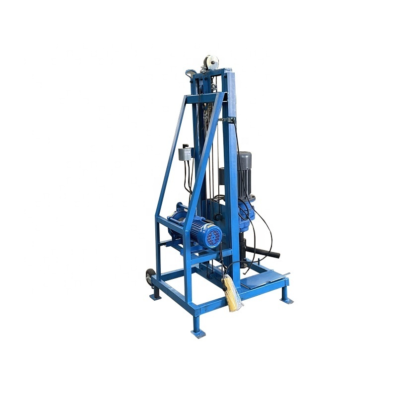 Portable 100m deep Small Water Bore Well Drilling Machine Electric Hydraulic Core Drill Rig