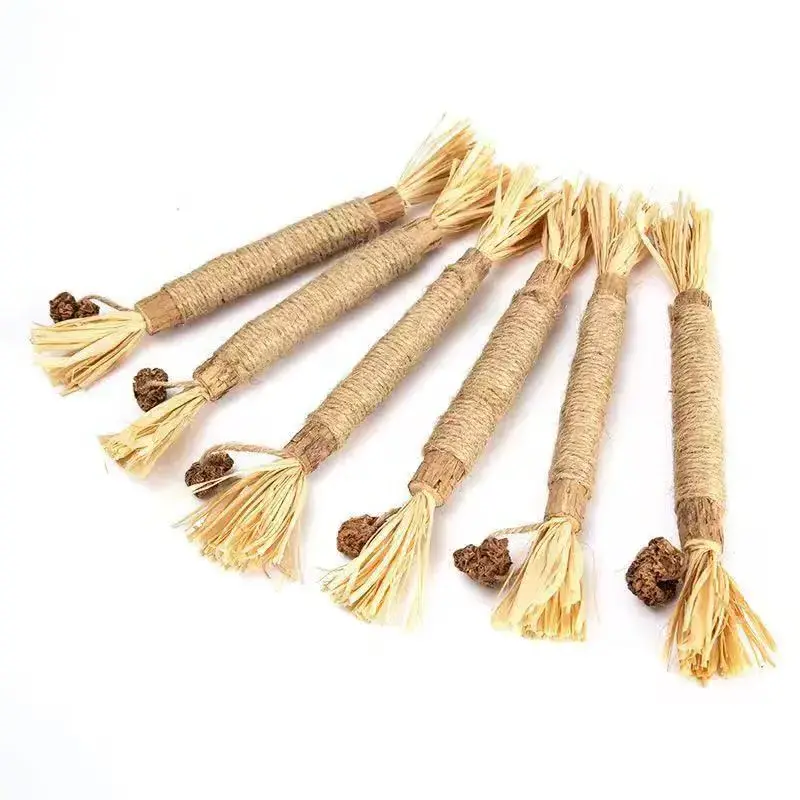 Cat Favorite Chew Catnip Toy Matatabi Natural silvervine Sticks Molar Stick Cat Toy Make The cat Happy