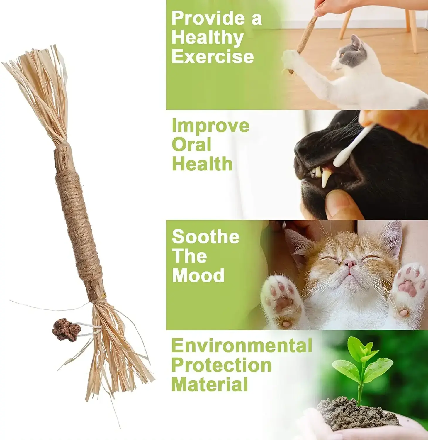 Cat Favorite Chew Catnip Toy Matatabi Natural silvervine Sticks Molar Stick Cat Toy Make The cat Happy