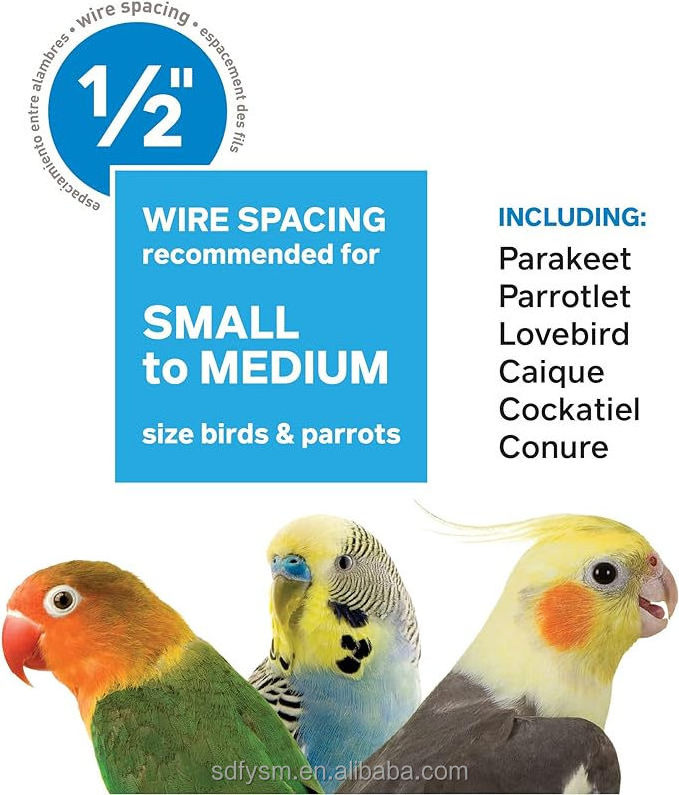 Indoor travel portable small animal house bird cages Iron Bird Cage Parrot Pigeon Rabbit Cage Pet House