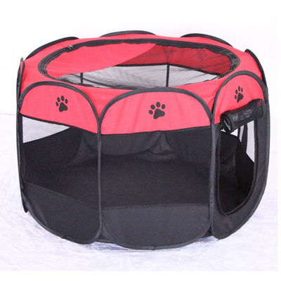 Portable Pet Cage Folding Pet Tent Outdoor Dog House Octagon Cage For Cat Indoor Playpen Puppy Cats Kennel Delivery Room