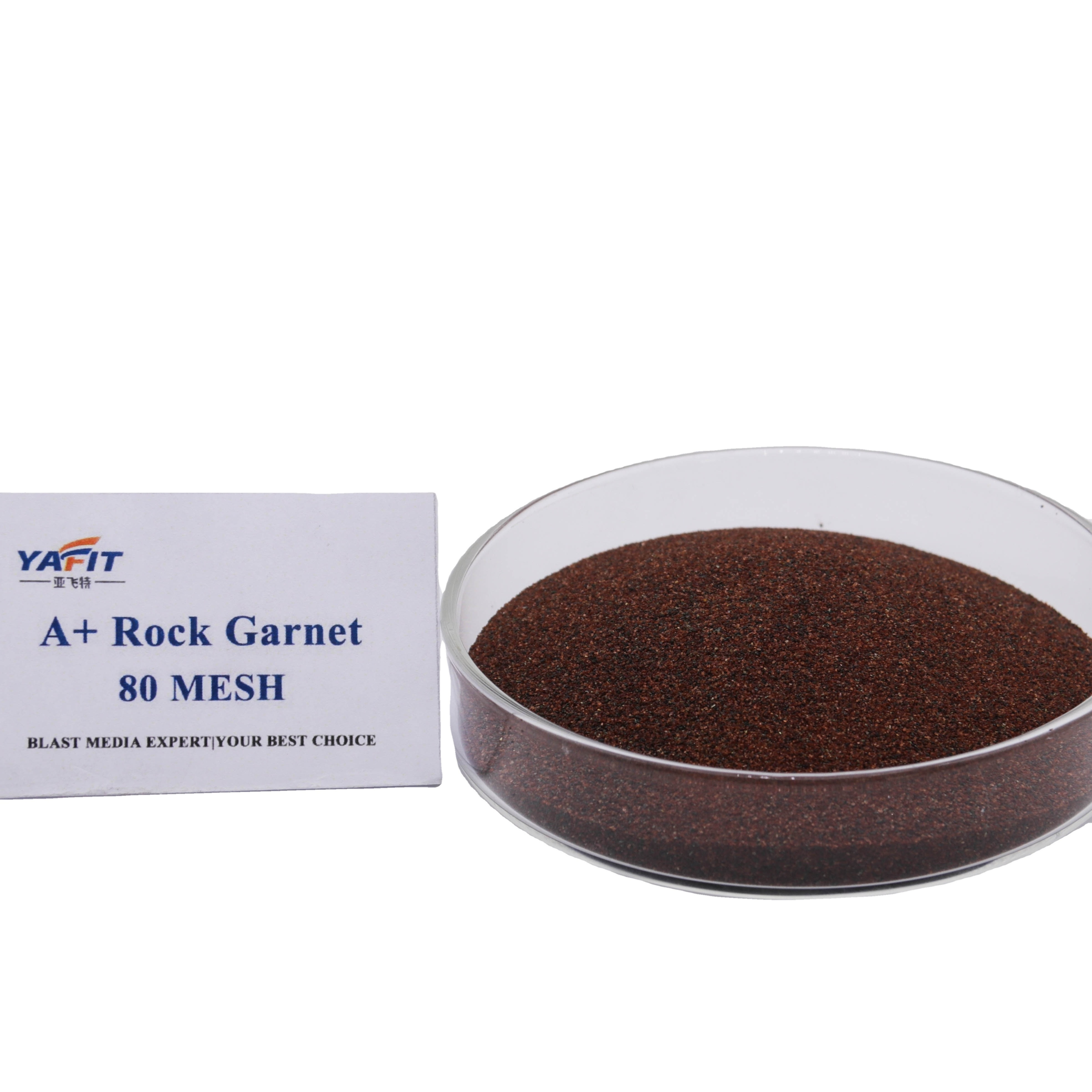 Factory Price 30 60 Garnet Sand For Sand Blasting  Heastone Pink Garnet Sand