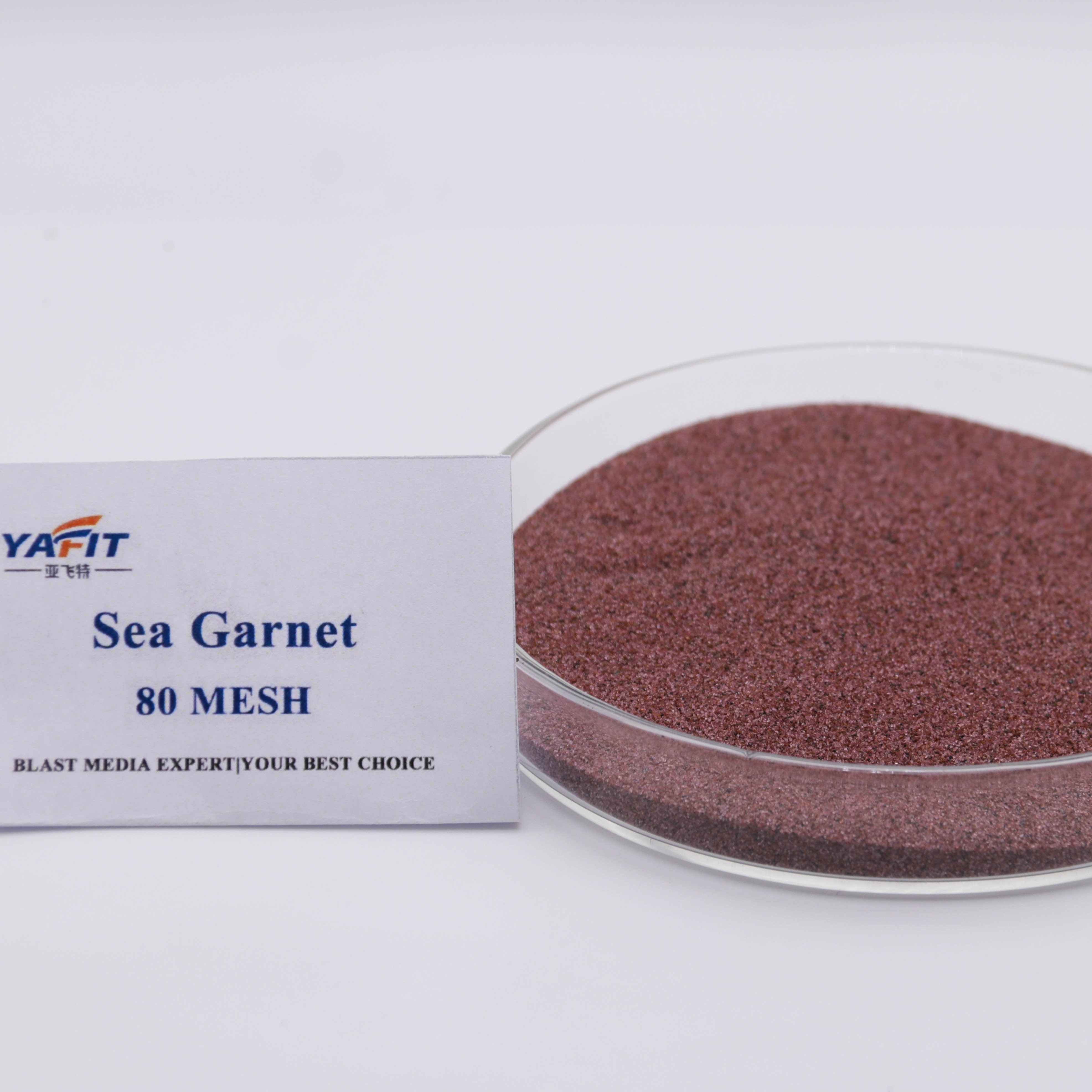 Factory Price 30 60 Garnet Sand For Sand Blasting  Heastone Pink Garnet Sand