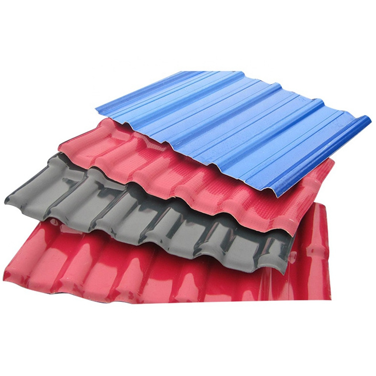 Building Thermal insulation ASA PVC Synthetic Resin corrugated roof sheet UV protected UPVC Material plastic roofing tile