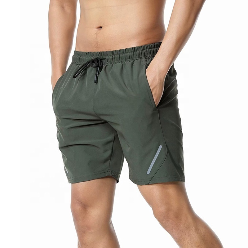 OEM Summer Mens 100% Polyester Gym Wear Jogger Shorts With Pocket Workout Quick Dry Running Short Pants For Men/