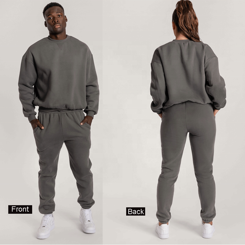 Custom Sweatsuit Sportswear Jogger Sweatsuits For Women Sets Men Casual Unisex Tracksuit Track Suits Print Logo