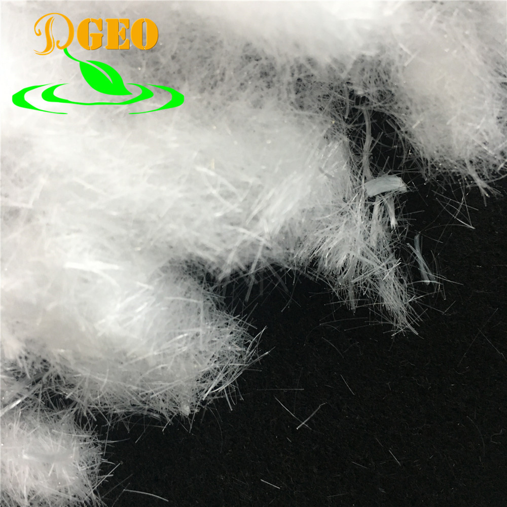 SDGEO Chemical Polypropylene Staple Fiber For Concrete Cement Additive Pp Fibers Polypropylene Micro Fiber