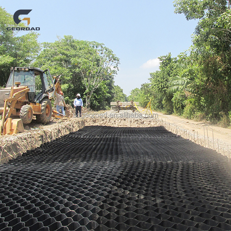 Textured HDPE Geocell Ground Reinforcement Cellular System for Ground Stabilisation