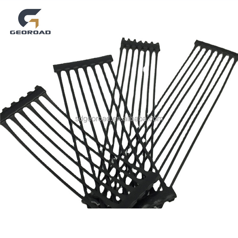 Polypropylene Uniaxial/One Way Plastic Geogrid Black PP Plastic Geogrid Factory Price Uniaxial Biaxial Geogrid