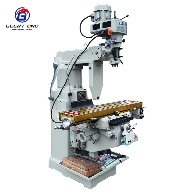 Turret Milling Machine M5WH Z-axis extended travel Turret Head Universal Drilling And Milling