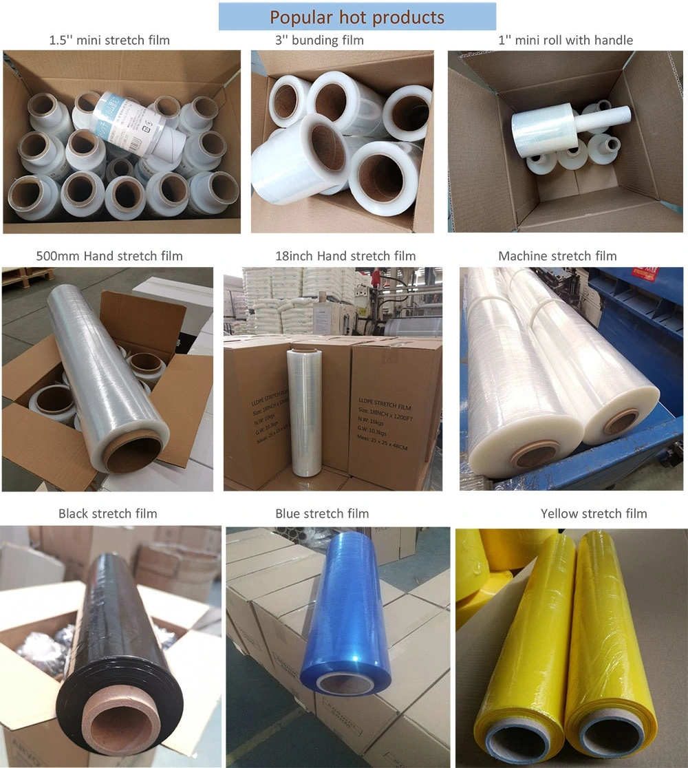 Plastic Packaging Stretch Film Roll Pallet Wrap Agriculture Lldpe Stretch Film