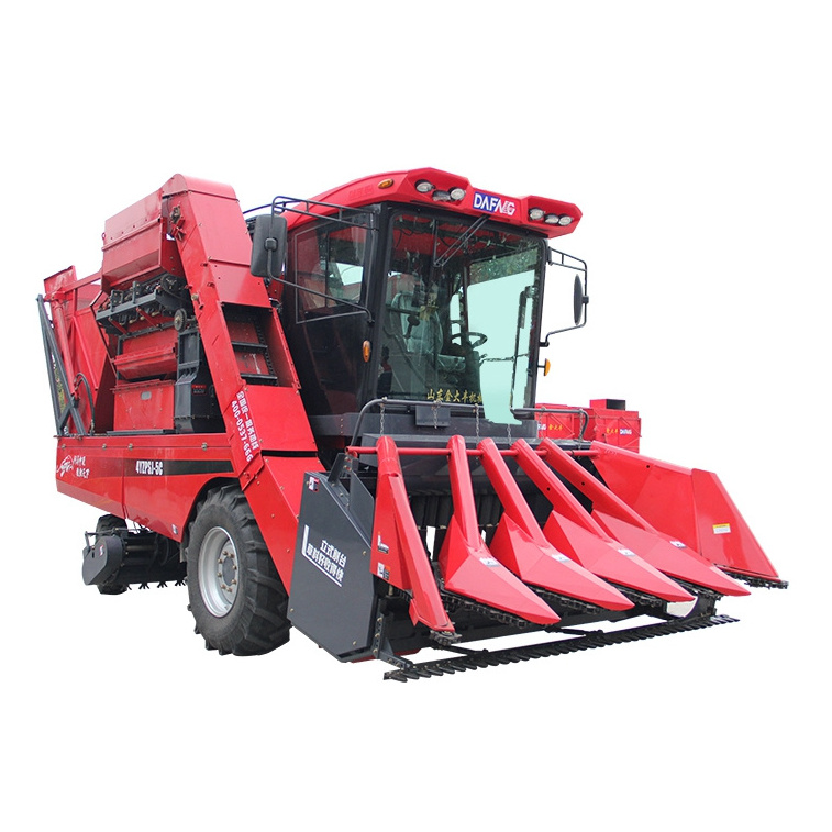 Maize Combine Harvester 5 Rows Sweet Corn Harvester With Silage Collector