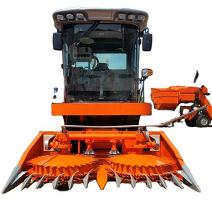 Self propelled multiple crops stalk forage harvester double Rows silage harvester for Corn Stalk