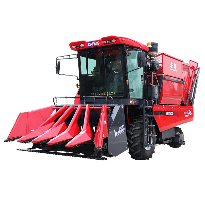 Maize Combine Harvester 5 Rows Sweet Corn Harvester With Silage Collector