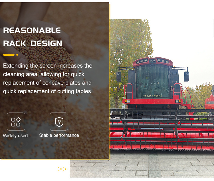 Multi-function grain combine harvester wheat maize soybean sunflower Reaper Wheat combine Harvester Price