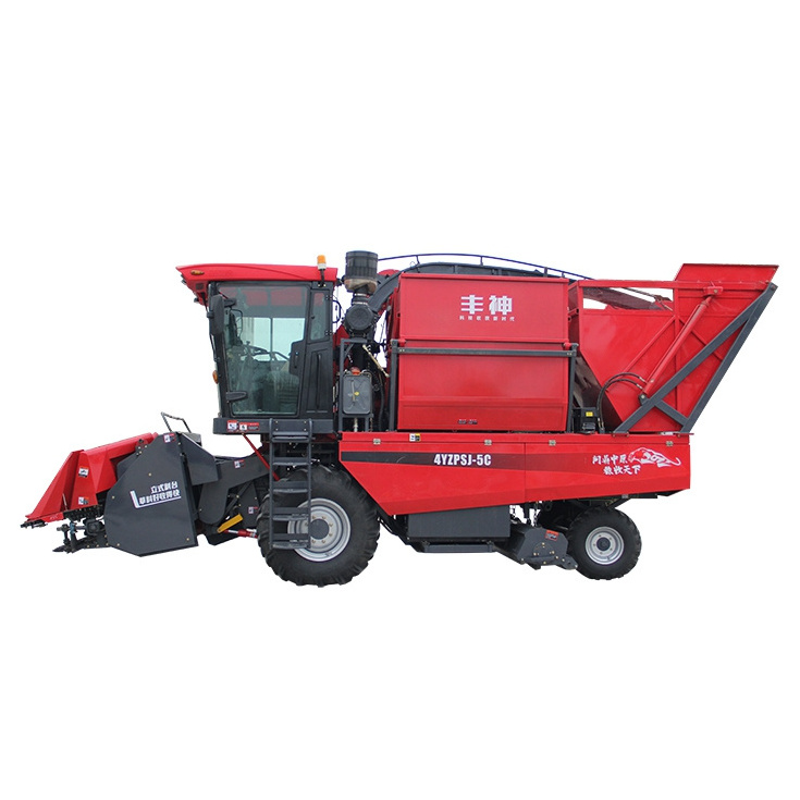 Maize Combine Harvester 5 Rows Sweet Corn Harvester With Silage Collector