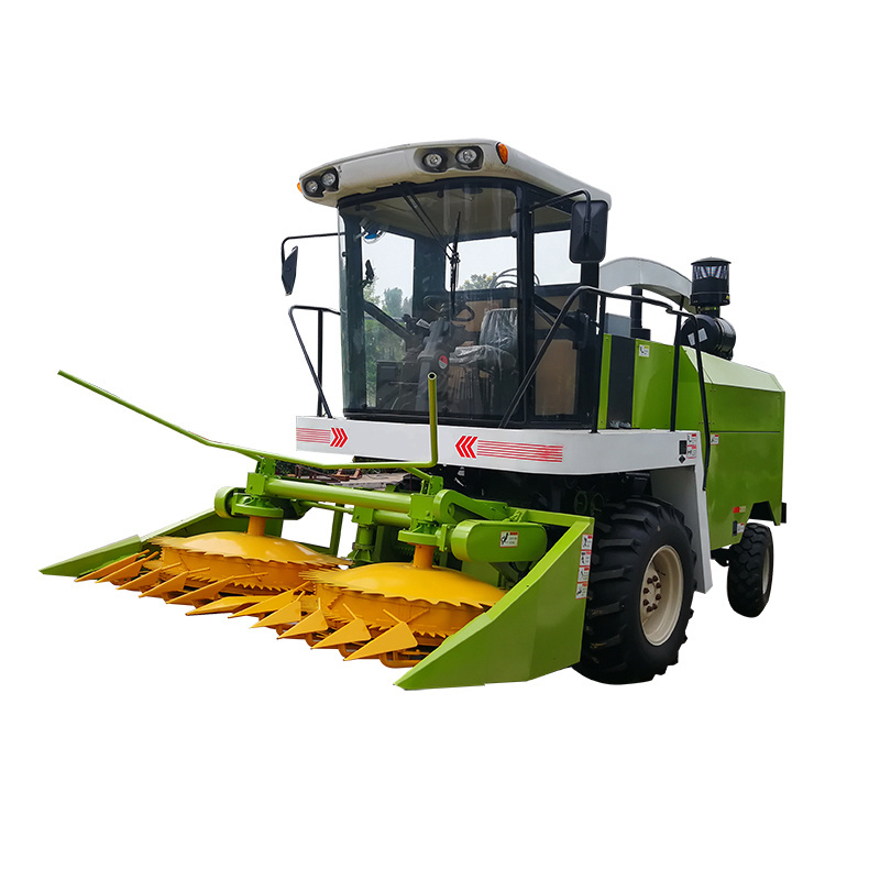 Double Rows maize forage harvester self propelled combine harvester maize Corn Stalk grass Forage combine Harvester Machine