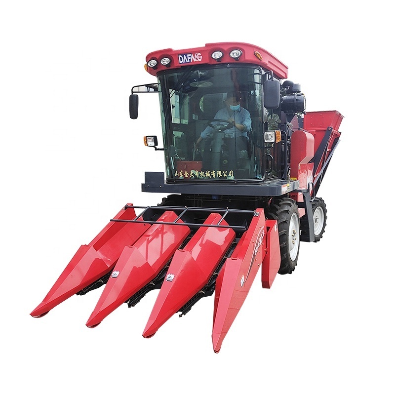 3 Rows Dafeng brand Used Corn Harvester with 95% new second hand harvester for corn ear