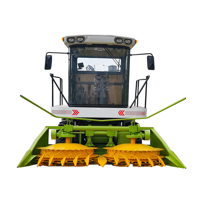 Double Rows maize forage harvester self propelled combine harvester maize Corn Stalk grass Forage combine Harvester Machine