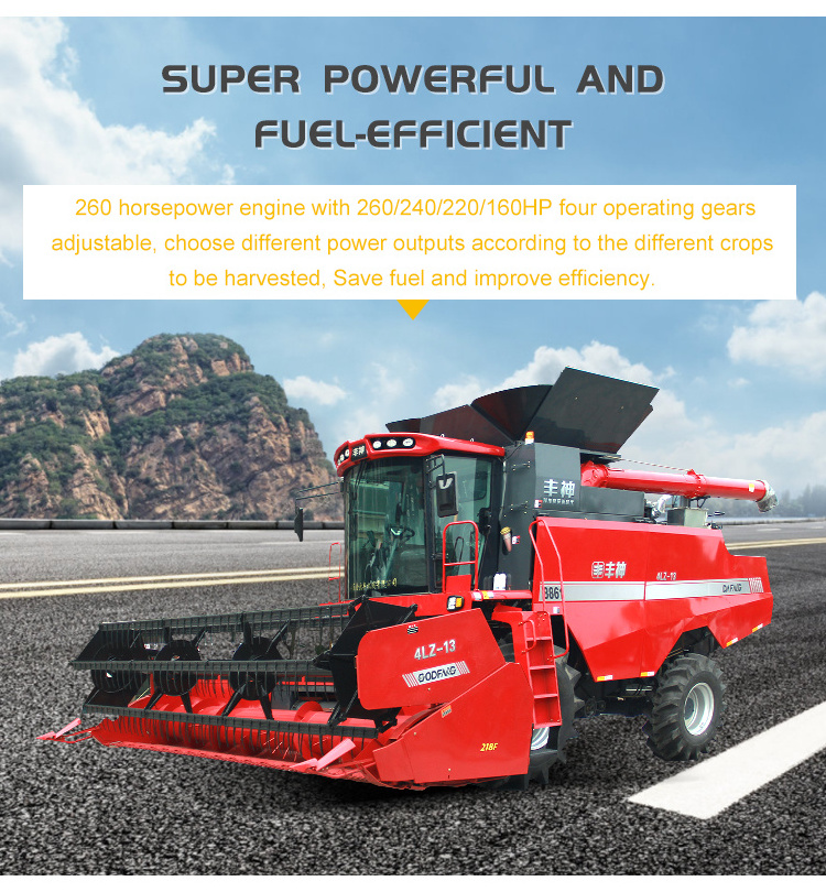 Multi-function grain combine harvester wheat maize soybean sunflower Reaper Wheat combine Harvester Price