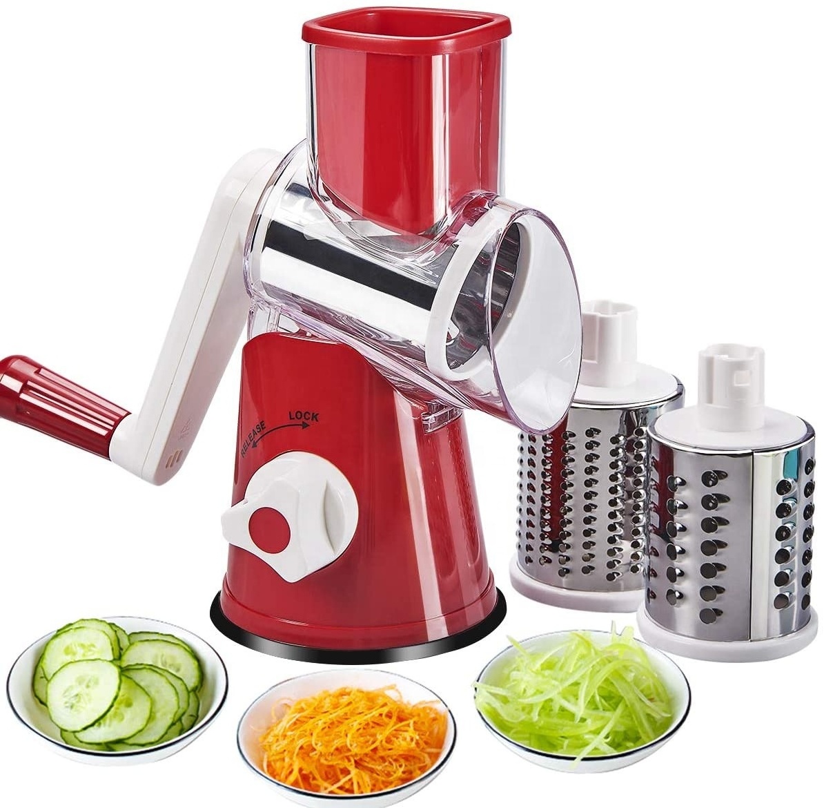 Plastic salad rotating vegetable grater slicer cheese grater fruit and vegetable cutter slicer grater shredder