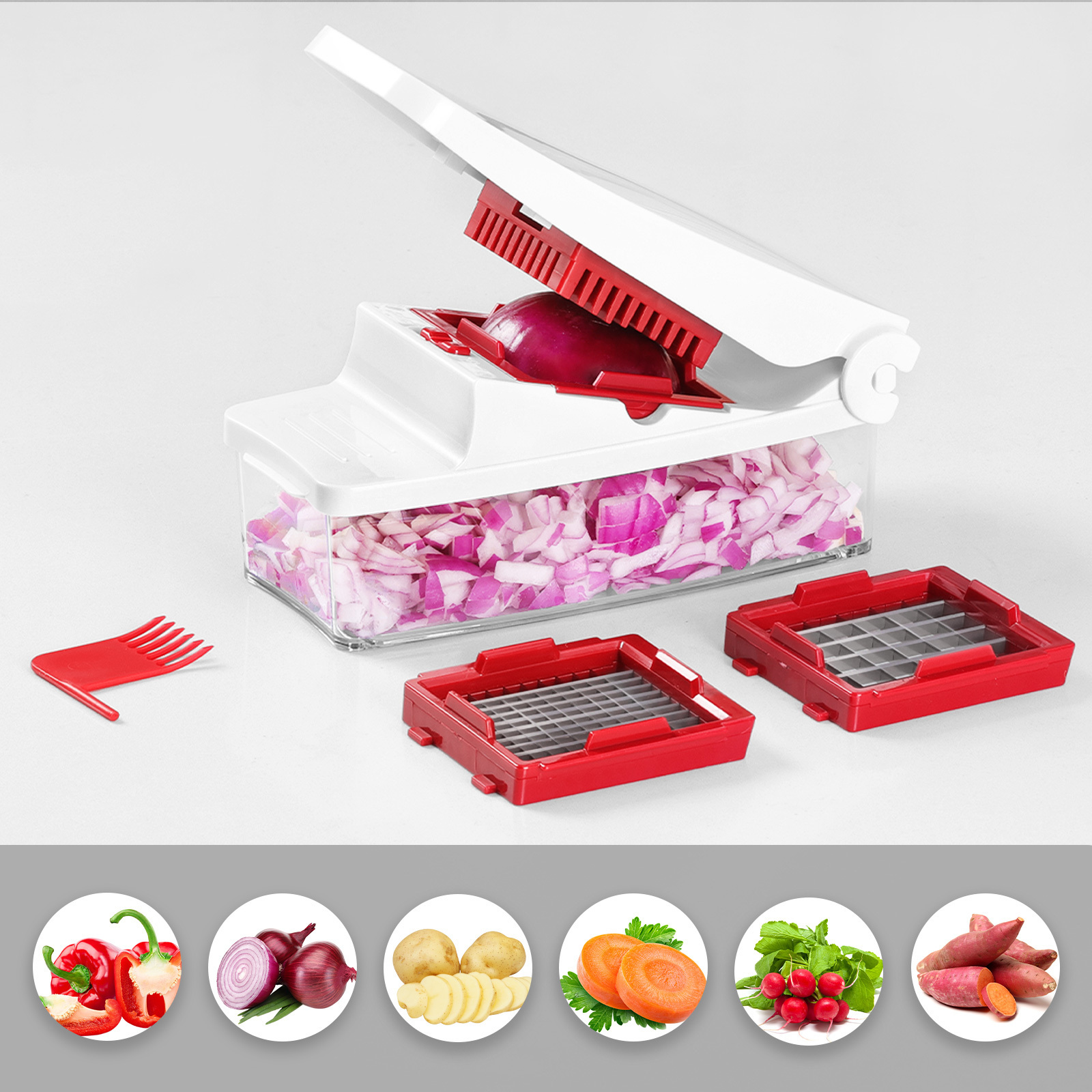 Kitchen Accessories Manual Mandoline Vegetable Food Slicer Onion Dicer Vegetable Food Chopper