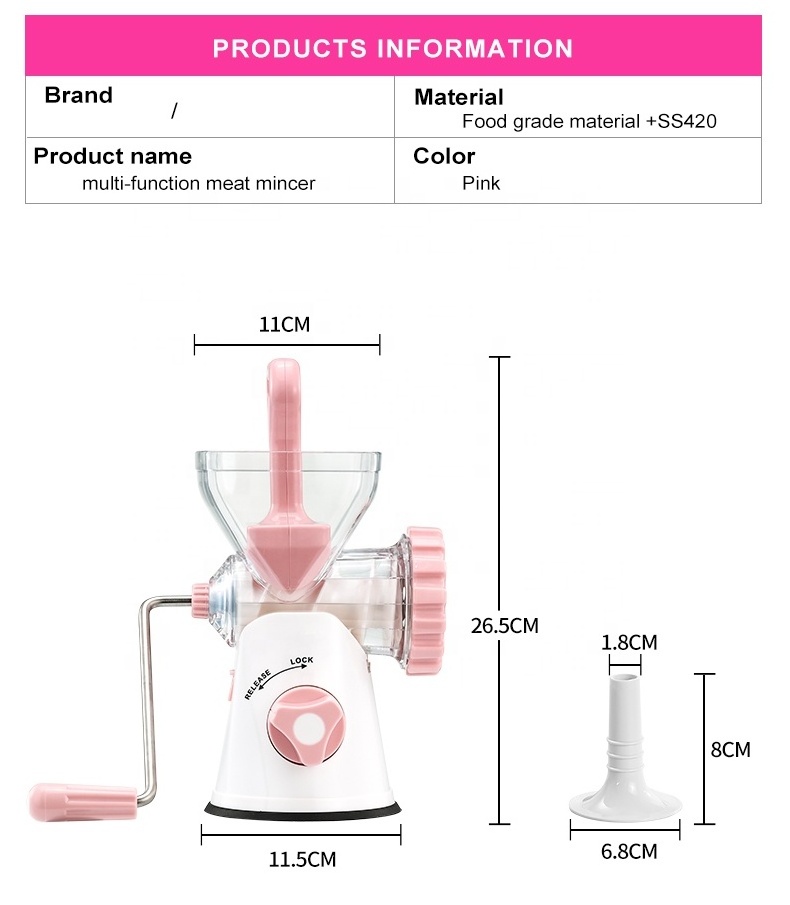 multi functional manual meat grinder mincer meat grinders for sale food processor with meat grinder