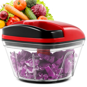 Multifunctional Kitchen Vegetable Fruit Tools Mini Manual Blender Hand Pull Meat Garlic Chopper Nut Onion Salad Cutter