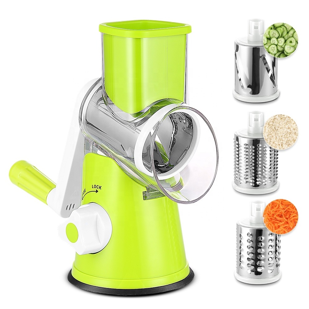 Plastic salad rotating vegetable grater slicer cheese grater fruit and vegetable cutter slicer grater shredder