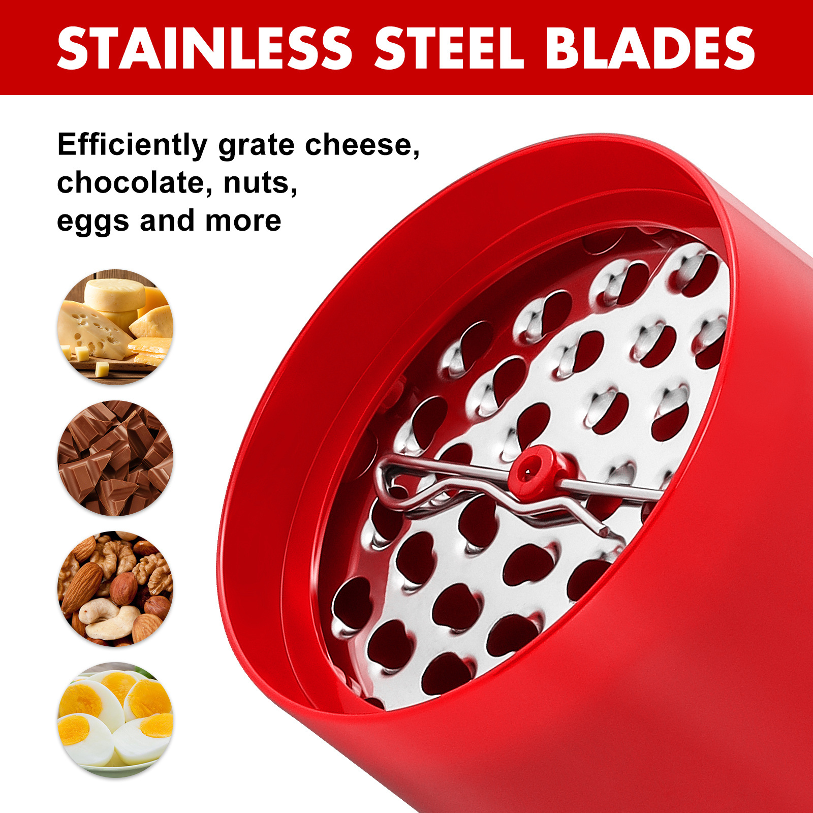 Kitchen Accessories Manual Cheese Grater Stainless Steel Kitchen Gadgets Chocolate Grater Butter Food Mill Cheese Grater Slicer