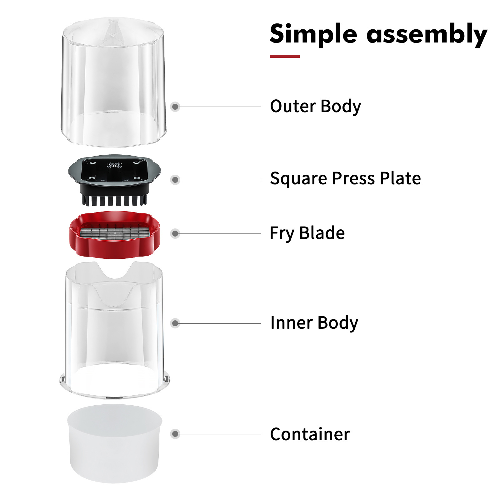 Kitchen gadgets 2023 kitchen french fry cutter set vegetable chips cutter multifunctional vegetable cutter