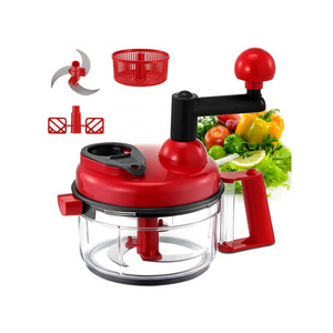 Manual plastic salad food processor vegetable food cucumber chopper speedy chopper