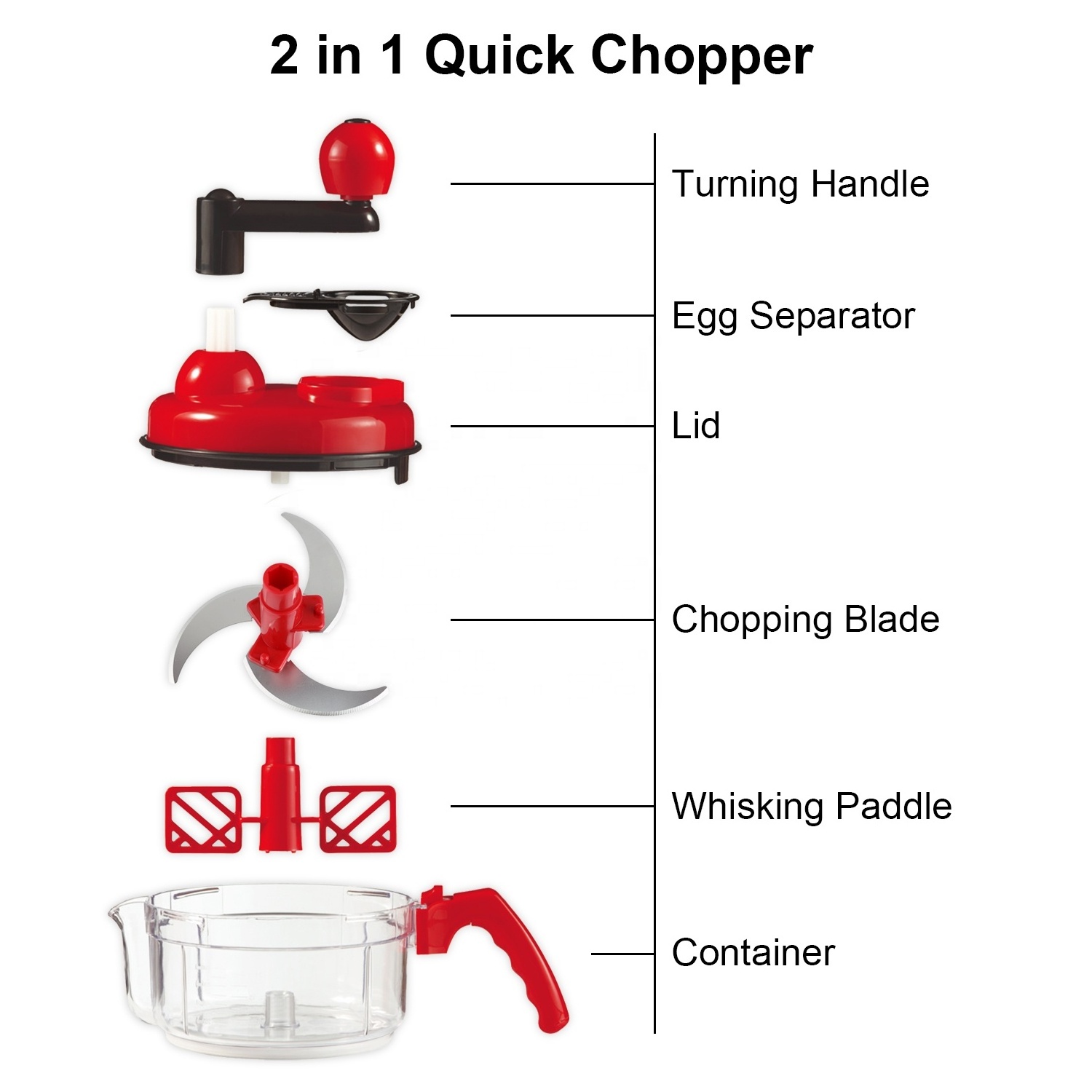 Kitchen gadget manual vegetable chopper pepper onion egg mixer manual food chopper hand crank garlic chopper