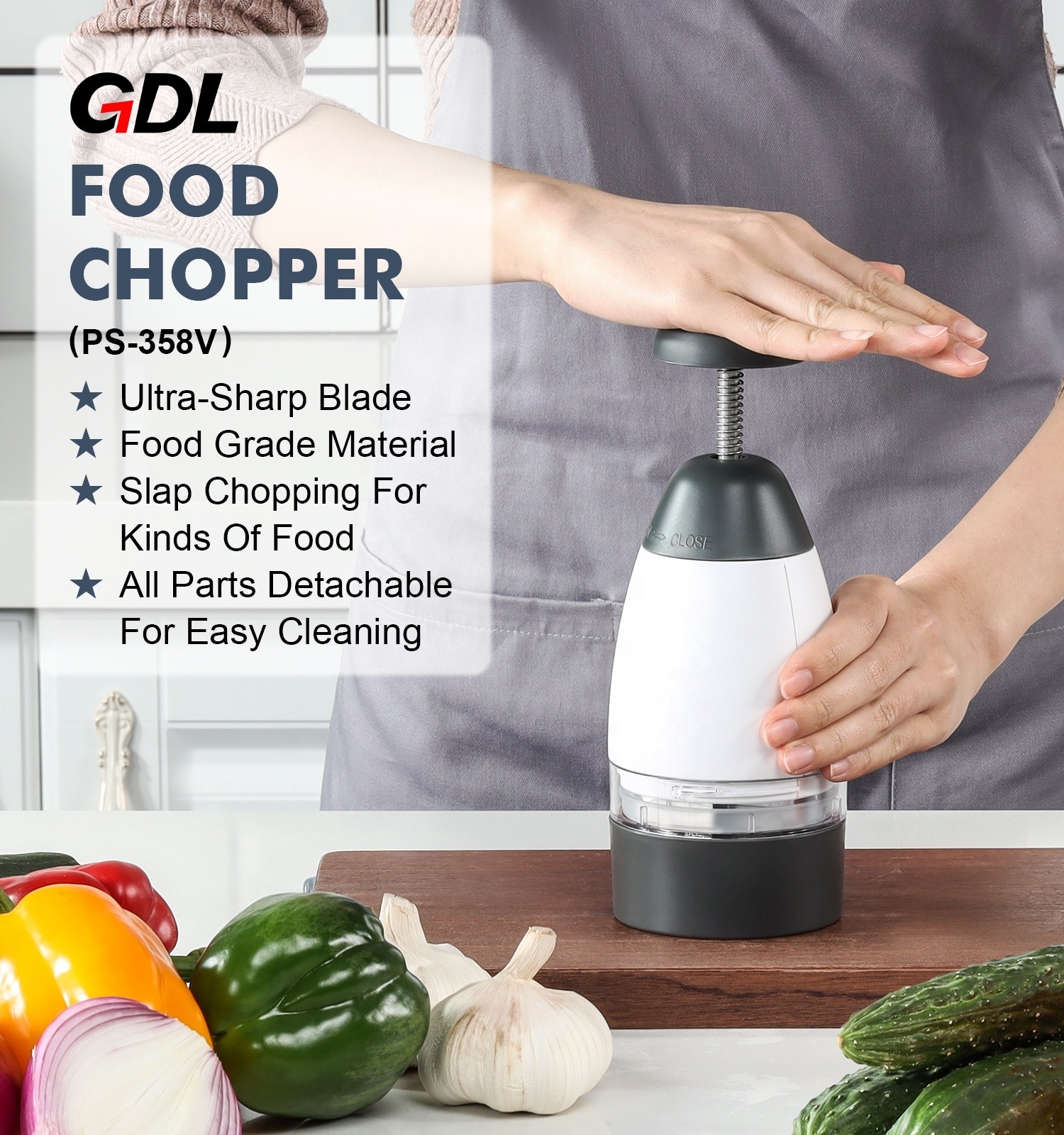 Mini potato tomato food chilli slap food chopper hand pulling vegetable chopper garlic press fruit vegetable chopper