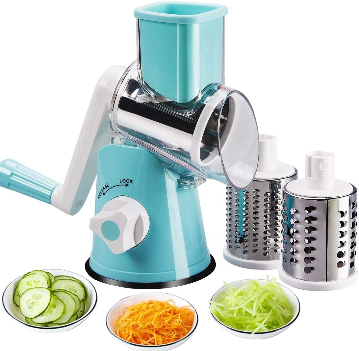 Plastic salad rotating vegetable grater slicer cheese grater fruit and vegetable cutter slicer grater shredder