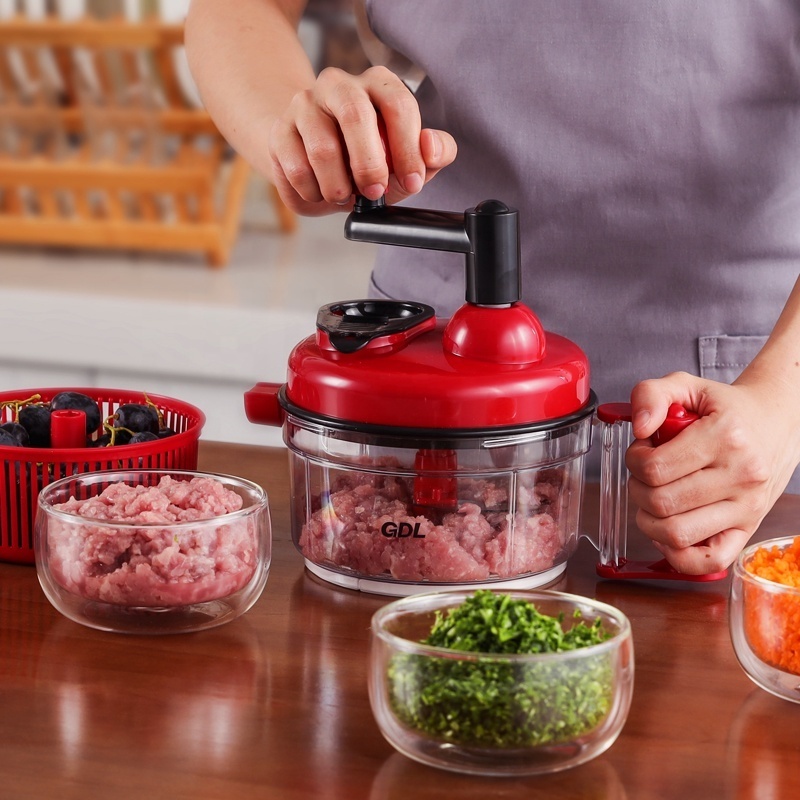 kitchen all in one manual rotary food chopper multi food processor quick vegetable chopper