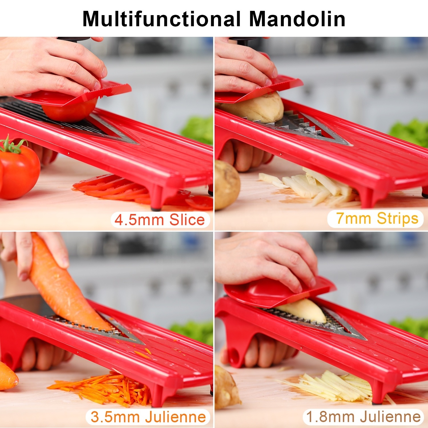 V-blade mandoline slicer multi-function fruit and vegetable slicer cutter mandoline vegetable slicer