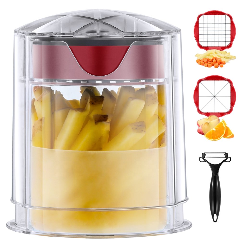 Multi function Vegetable Food Dicer Kitchen Gadget Fruit Cutter Potato Chipper French Fry Cutter