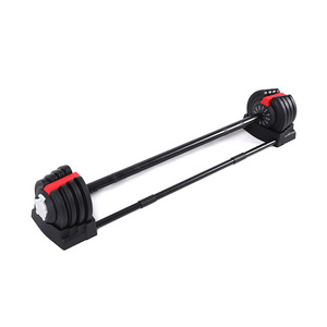 Factory Directly Long Bar Dumbbell  60kg Online Plate Weights Dumbbell 24Kg Adjustable Dumbbell Set