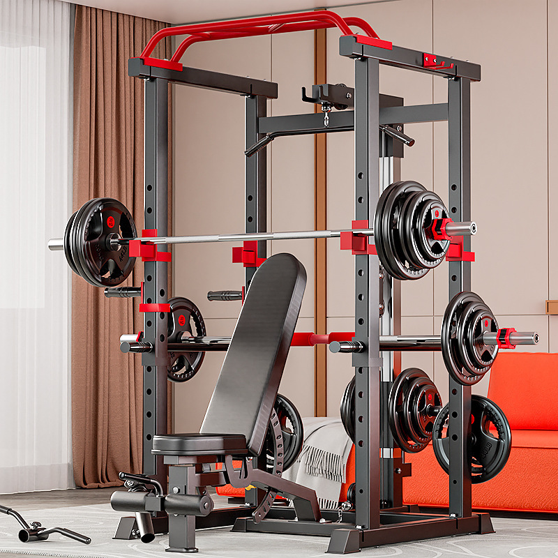 2024 Factory wholesale Hot Selling Gym Fitness Equipment Pull Up Bar Power Cage Squat Rack Leg Press Smith Machine