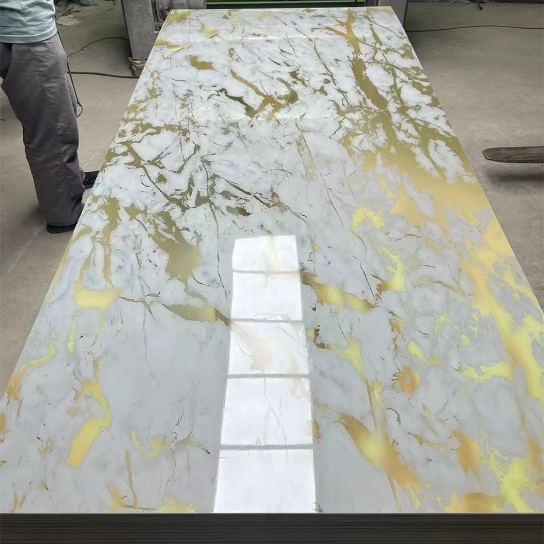 high gloss marble design 3mm pvc marble sheet uv marble plastic sheet pvc wall panel