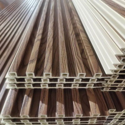 Indoor House Decoration Peel And Stick Wall Panels Wood Panels Wall Decor Interior Wpc Fluted Wall Panel