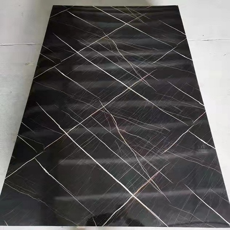 3d 1220*2900mm*3mm Waterproof uv coating pvc marble sheet interior wall boards