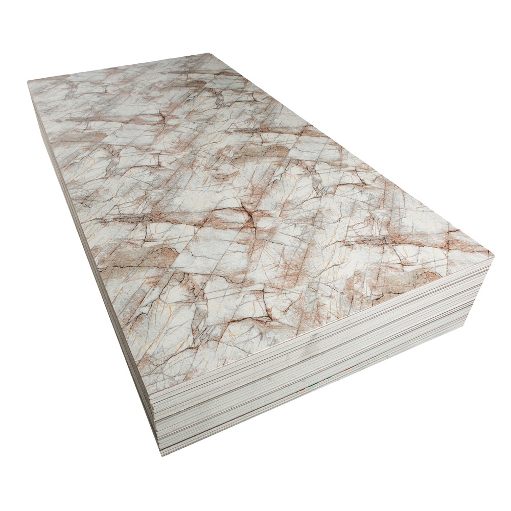 Laminas De 4X8 4Mm 2.5Mm Pvc Uv Marble Panel Sheets Flexible Pvc Marble Uv Board Sheet Arabic Styl