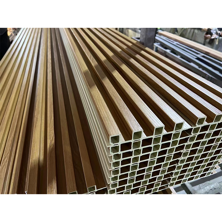 Hot sell Interior Slats Wpc Wall Panel/Wall Cladding/Siding/Plank/ industrial ceiling suspended wall concrete wood panel